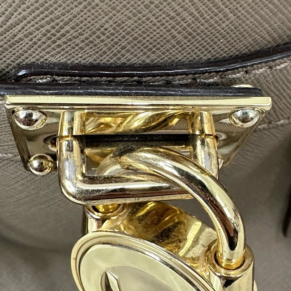 Michael Kors Hamilton East West Satchel Leather Bag - Picture 16 of 16